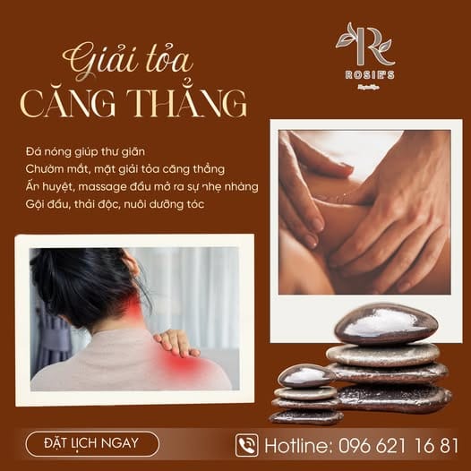 massage đá nóng